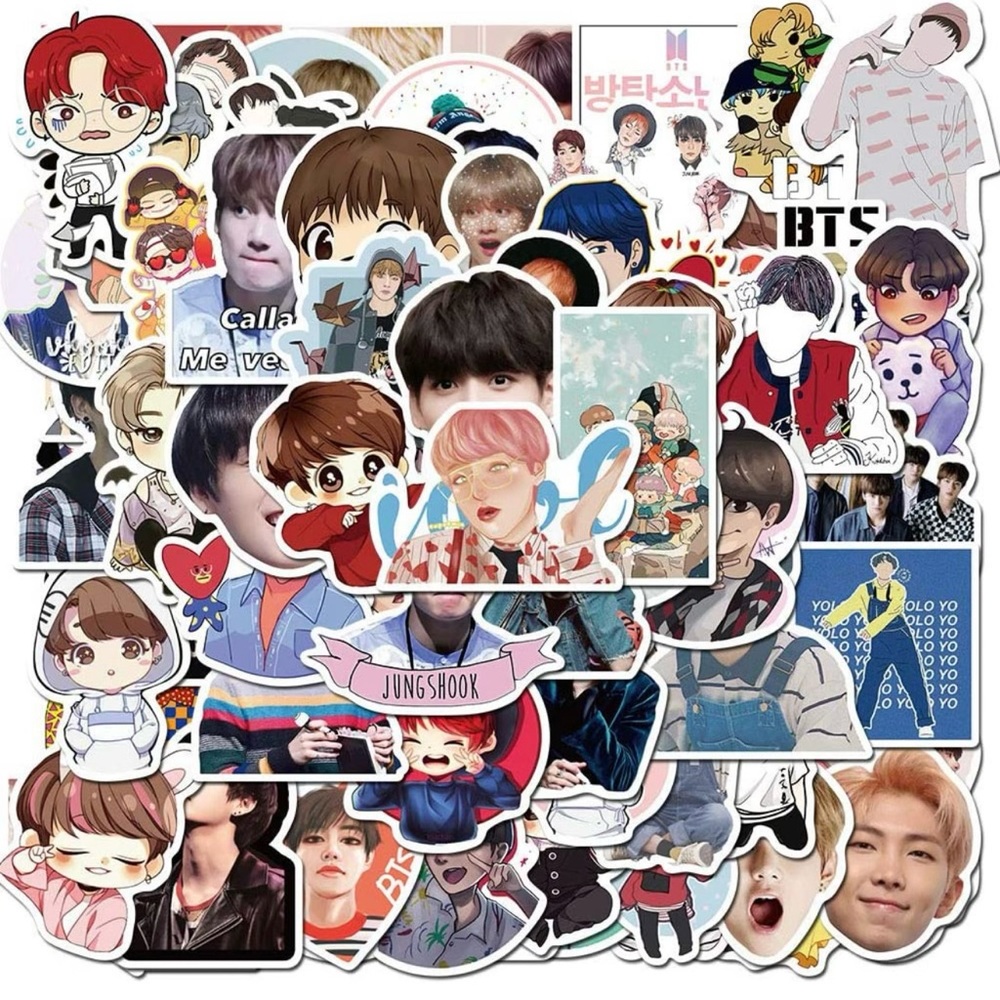 BTS , 77 piece assorted stickers